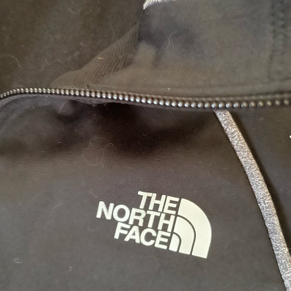 North Face‎ Womens Cinder 100 Athletic Full Zip Jacket Size Small Gray Black - Picture 3 of 7